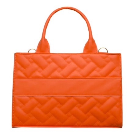 Bolsa Bollon Cuadros Naranja 006 7000