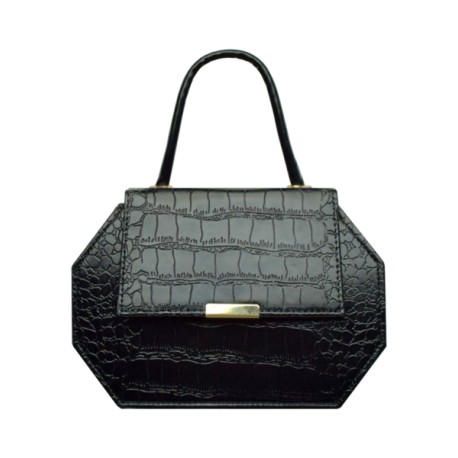 Bolsa Cajita Napa Grabada Negro mod. 23 9062